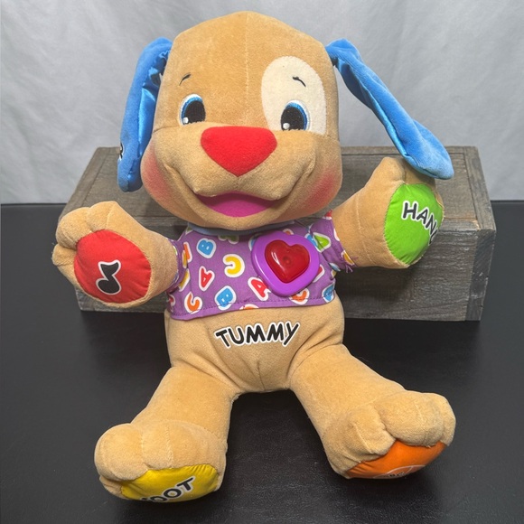 $6 Bundled💥 Fisher-Price Colorful Learning Puppy - Tan and Blue - Picture 10 of 10